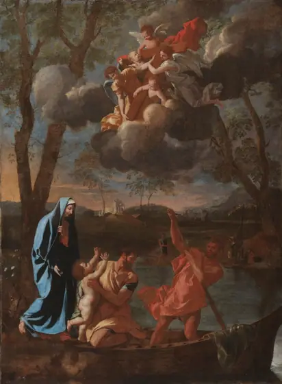 The Return of the Holy Family to Nazareth, Nicolas Poussin, c. 1627, oil on canvas