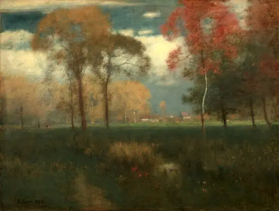 Sunny Autumn Day, George Inness, 1892, oil on canvas