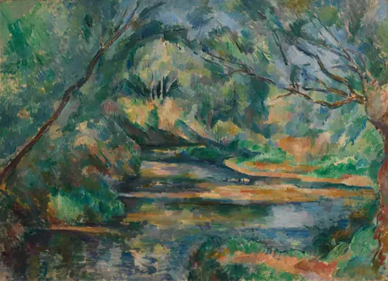 The Brook, Paul Cézanne, c. 1895–1900, oil on fabric