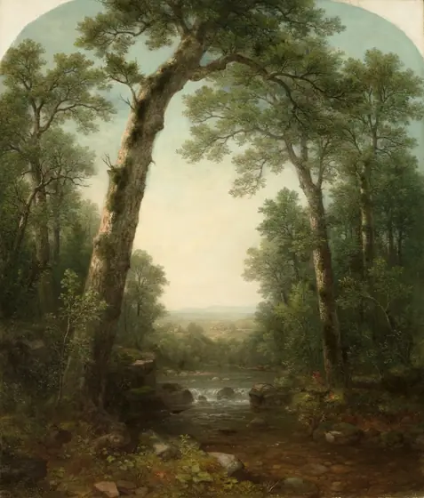 Forest Stream with Vista, Asher Brown Durand, 1872, oil on canvas