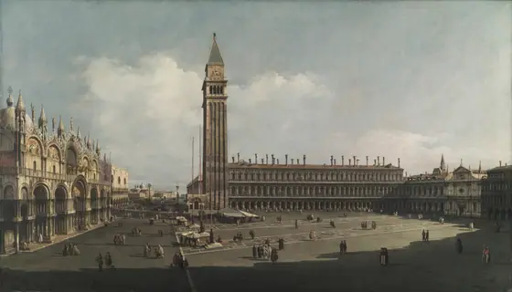 Piazza San Marco, Venice, Bernardo Bellotto, c. 1740, oil on canvas