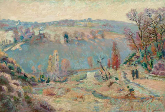 Valley of the Sédelle at Pont Charraud: White Frost, Armand Guillaumin, c.1903–1911, oil on fabric