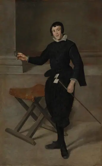 Portrait of the Jester Calabazas, Diego Velázquez, c. 1631–32, oil on canvas