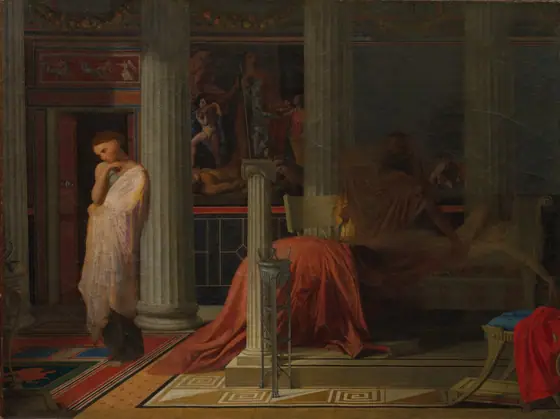 Antiochus and Stratonice, Jean-Auguste-Dominique Ingres, c. 1838, oil on linen