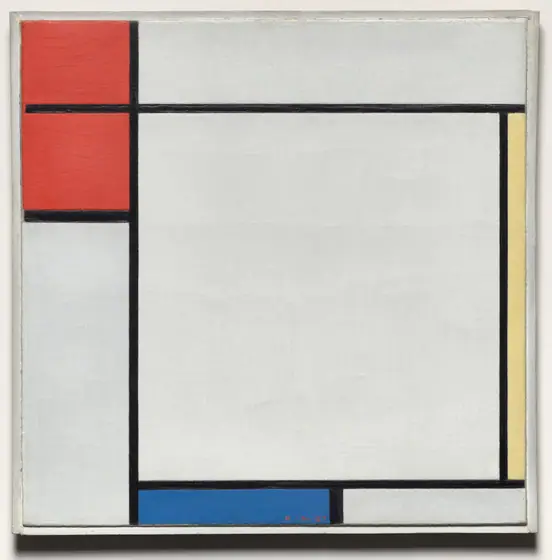 Composition with Red, Yellow, and Blue, Piet Mondrian, 1927, oil on canvas