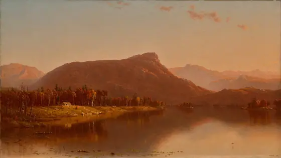 A Home in the Wilderness, Sanford Robinson Gifford, 1866, oil on canvas