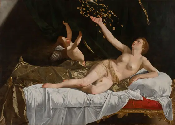 Danaë, Orazio Gentileschi, c. 1623, oil on canvas