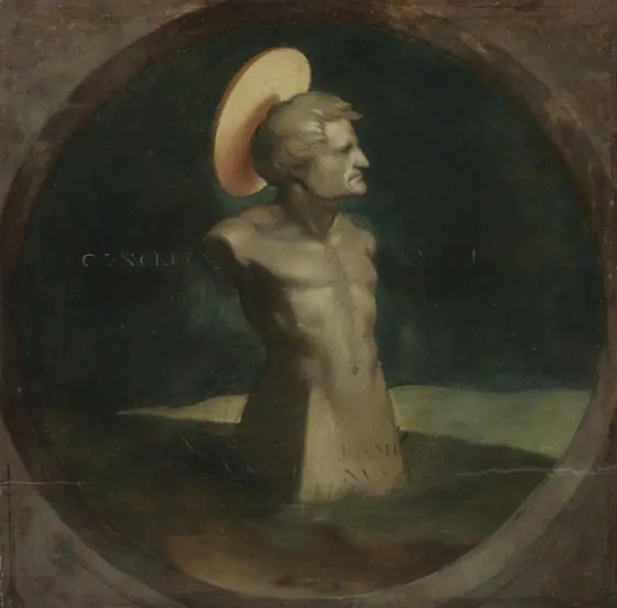 Terminus, the Device of Erasmus, Hans Holbein the Younger, c. 1532, oil on wood