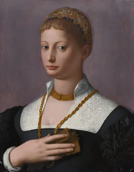 Portrait of a Woman, Agnolo Bronzino, c. 1550, oil on wood