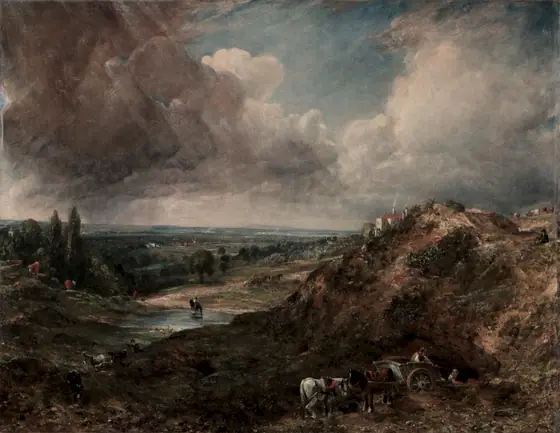Branch Hill Pond, Hampstead, John Constable, 1828, oil on canvas