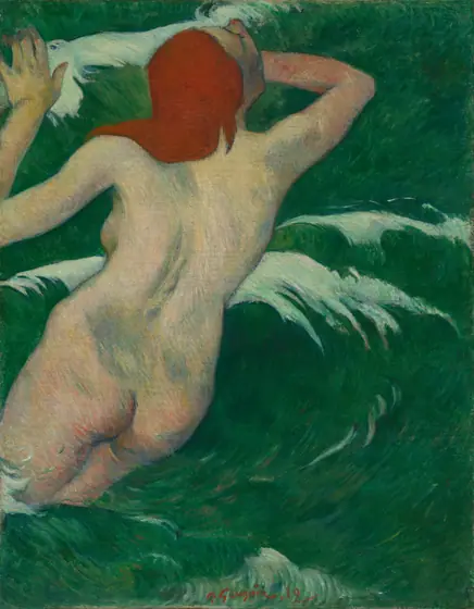 In the Waves (Dans les Vagues), Paul Gauguin, 1889, oil on canvas
