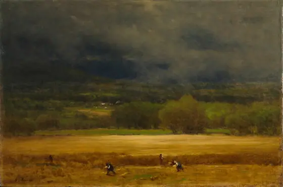 The Wheat Field, George Inness, c. 1875–77, oil on canvas