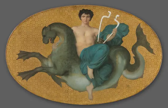Arion on a Sea Horse, William-Adolphe Bouguereau, 1855, oil on fabric