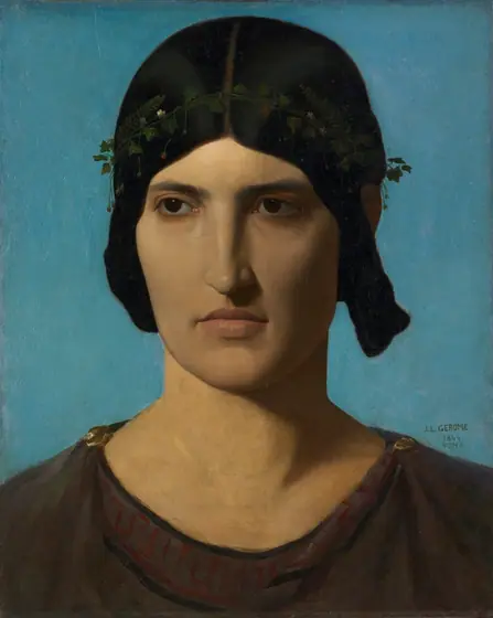 Head of an Italian Woman, Jean-Léon Gérôme, c. 1847, oil on fabric