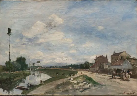 The Seine at Bas-Meudon, Johan Barthold Jongkind, 1865, oil on fabric