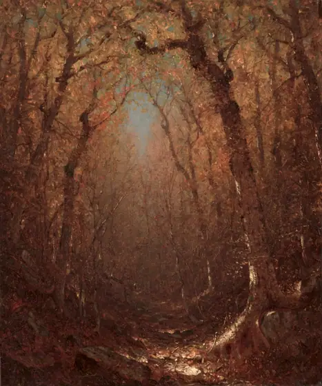 Autumn, a Wood Path, Sanford Robinson Gifford, 1876, oil on canvas