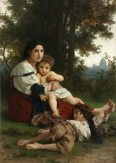 Rest, William-Adolphe Bouguereau, 1879, oil on fabric