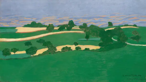Corn Fields, Félix Vallotton, 1900, oil on board