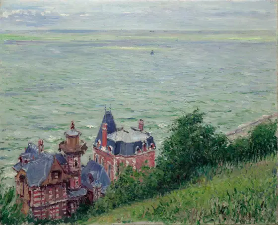 Villas at Trouville, Gustave Caillebotte, 1884, oil on canvas