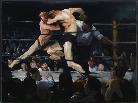 Stag at Sharkey's, George Bellows, 1909, oil on canvas