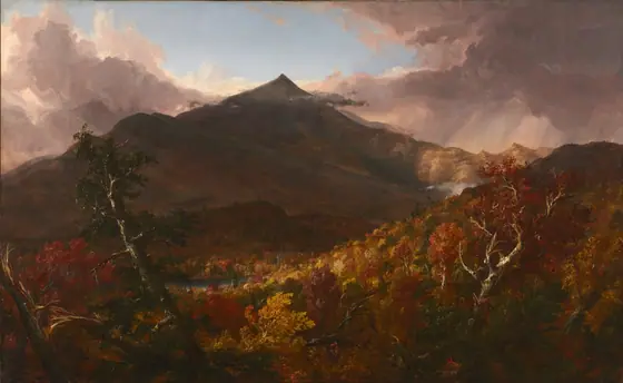 View of Schroon Mountain, Essex County, New York, After a Storm, Thomas Cole, 1838, oil on canvas