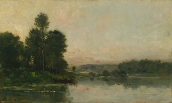 The Hillsides of Méry-sur-Oise, Opposite Auvers, Charles-François Daubigny, 1873, oil on wood panel