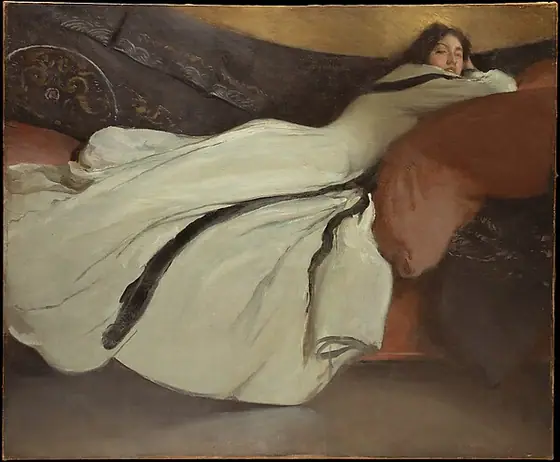 Repose, John White Alexander, 1895, oil on canvas