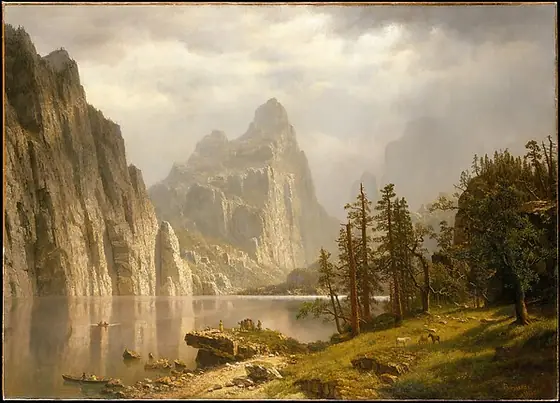 Merced River, Yosemite Valley, Albert Bierstadt, 1866, oil on canvas