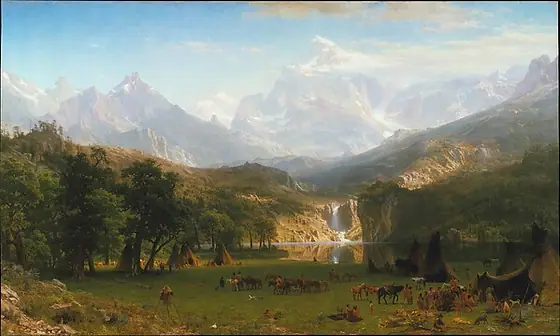 The Rocky Mountains, Lander's Peak, Albert Bierstadt, 1863, oil on canvas