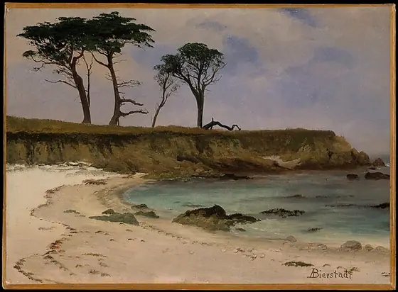 Sea Cove, Albert Bierstadt, ca. 1880–90, oil on wood