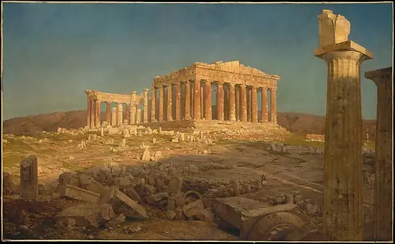 The Parthenon, Frederic Edwin Church, 1871, oil on canvas