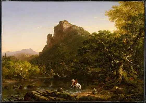 The Mountain Ford, Thomas Cole, 1846, oil on canvas