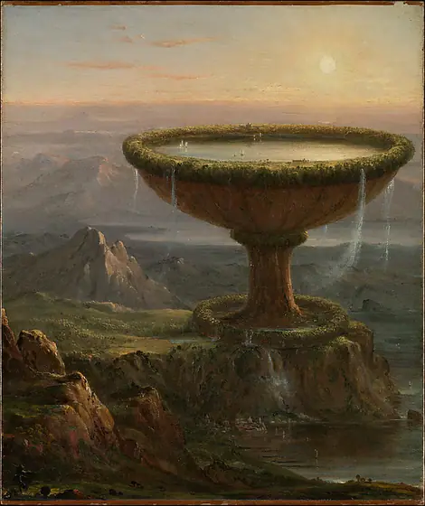 The Titan's Goblet, Thomas Cole, 1833, oil on canvas
