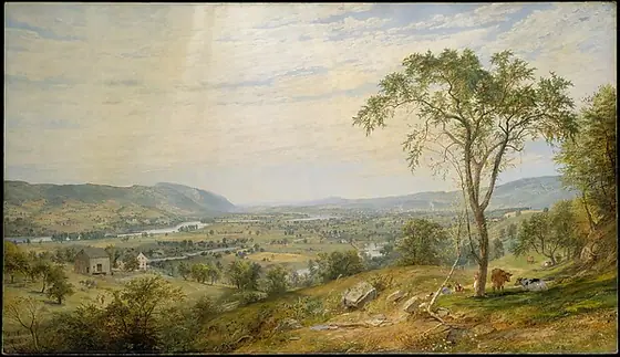 The Valley of Wyoming, Jasper Francis Cropsey, 1865, oil on canvas