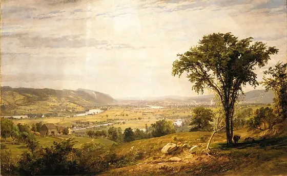 Wyoming Valley, Pennsylvania, Jasper Francis Cropsey, 1864, oil on canvas