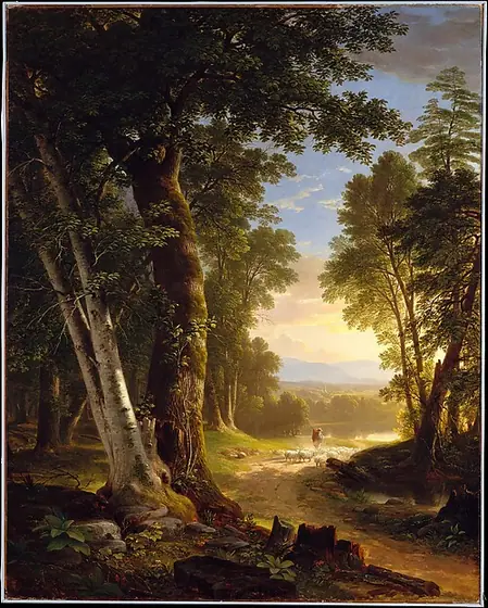 The Beeches, Asher Brown Durand, 1845, oil on canvas