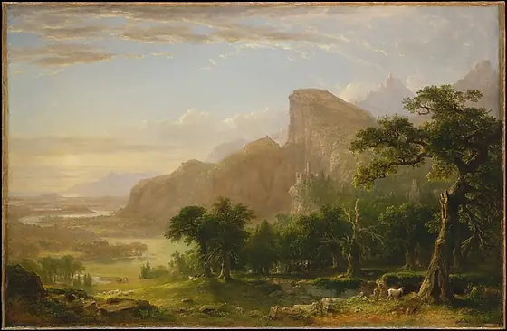 Landscape—Scene from "Thanatopsis", Asher Brown Durand, 1850, oil on canvas
