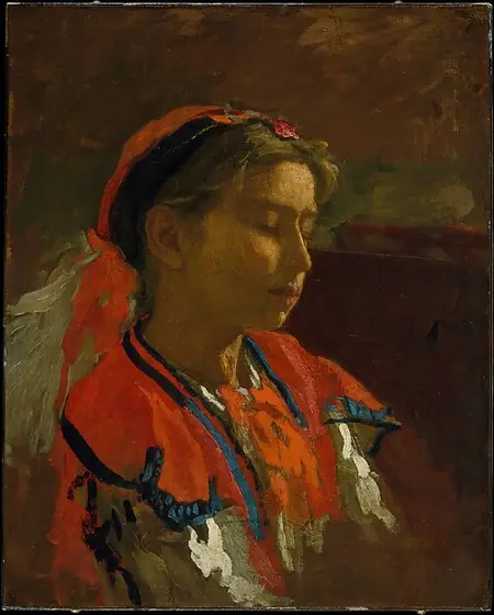 Carmelita Requena, Thomas Eakins, 1869, oil on canvas