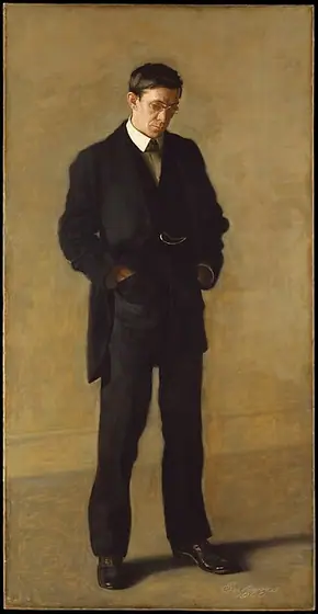 The Thinker: Portrait of Louis N. Kenton, Thomas Eakins, 1900, oil on canvas