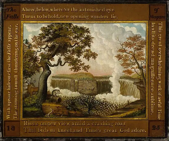 The Falls of Niagara, Edward Hicks, ca. 1825, oil on canvas