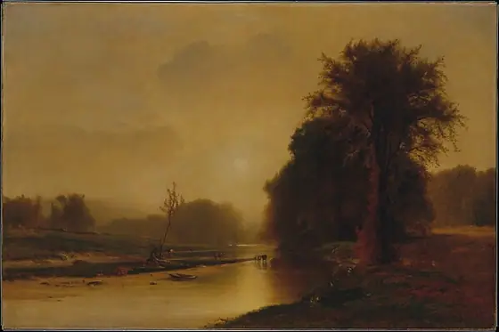 Autumn Meadows, George Inness, 1869, oil on canvas