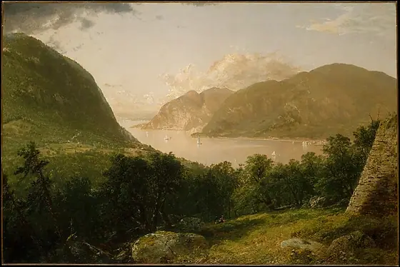 Hudson River Scene, John Frederick Kensett, 1857, oil on canvas