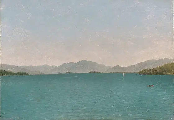 Lake George, Free Study, John Frederick Kensett, 1872, oil on canvas