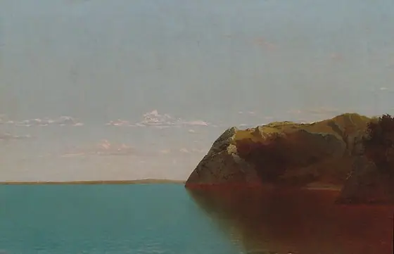 Newport Rocks, John Frederick Kensett, 1872, oil on canvas