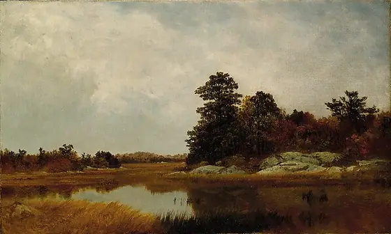 October in the Marshes, John Frederick Kensett, 1872, oil on canvas
