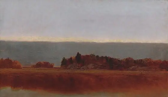 Salt Meadow in October, John Frederick Kensett, 1872, oil on canvas