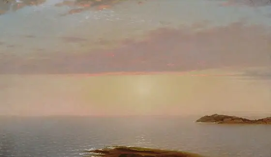 Sunset, John Frederick Kensett, 1872, oil on canvas