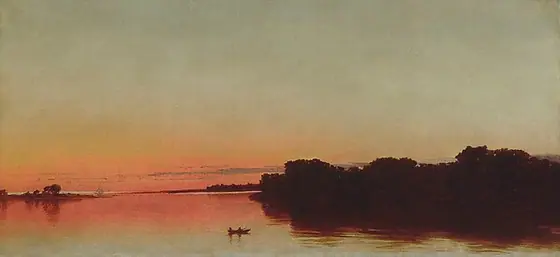 Twilight on the Sound, Darien, Connecticut, John Frederick Kensett, 1872, oil on canvas