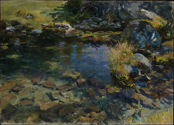 Alpine Pool, John Singer Sargent, 1907, oil on canvas