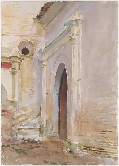 Arched Doorway, John Singer Sargent, 1895–1908 (?), watercolor and gouache on white wove paper